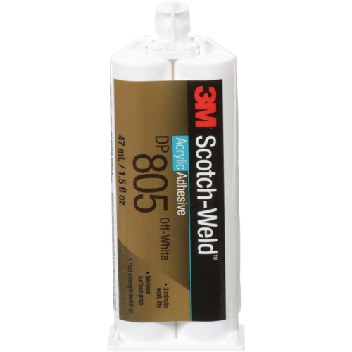 Scotch-Weld Acrylic Adhesive, Two-Part, Dual Cartridge, 1.6 fl. oz., Off-White Waymarc Industries Inc