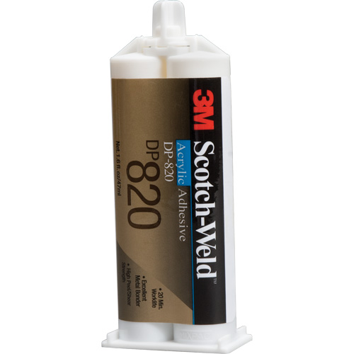 Adh&eacute;sif acrylique Scotch-Weld, Deux composants, Cartouche double, 1,6 oz liq., Blanc cass&eacute; Waymarc Industries Inc