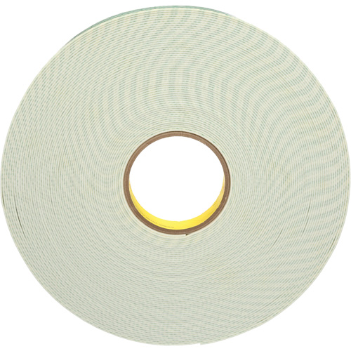Ruban de mousse avec rev&ecirc;tement deux c&ocirc;t&eacute;s, Ruban double face en mousse, 33 m (108') lo x 25,4 mm (1") la, 62 mils, Ur&eacute;thane Waymarc Industries Inc