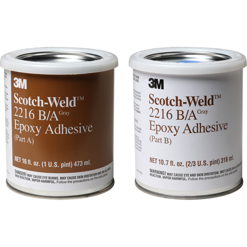 Scotch-Weld Adhesive, 32 fl. oz., Kit, Two-Part, Grey Waymarc Industries Inc