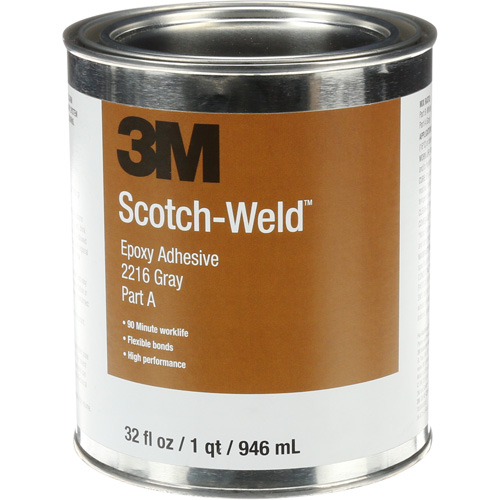 Scotch-Weld Adhesive, 32 fl. oz., Kit, Two-Part, Grey Waymarc Industries Inc
