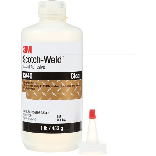 Adh&eacute;sif instantan&eacute; CA5 Scotch-Weld, Transparent, Bouteille, 1 lb Waymarc Industries Inc