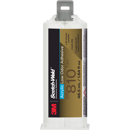 Scotch-Weld Low-Odor Acrylic Adhesive, Two-Part, Cartridge, 1.64 fl. oz., Off-White Waymarc Industries Inc