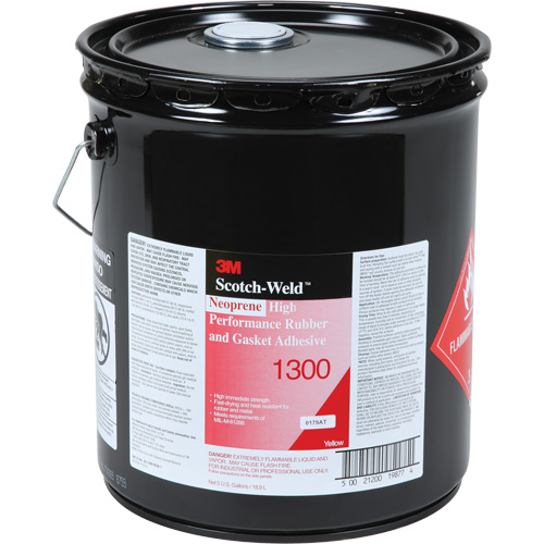 Adh&eacute;sif haute performance pour le caoutchouc et les joints, Seau, Jaune Waymarc Industries Inc