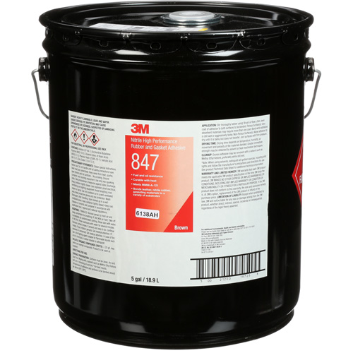 Adh&eacute;sif haute performance pour caoutchouc et joints Scotch-Weld, Seau, Brun Waymarc Industries Inc