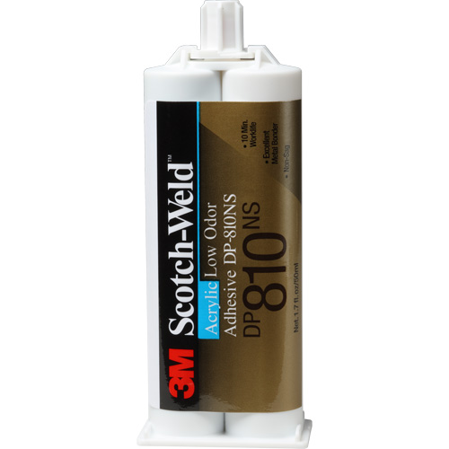 Scotch-Weld Low-Odour Acrylic Adhesive, Two-Part, Dual Cartridge, 1.7 oz., White Waymarc Industries Inc