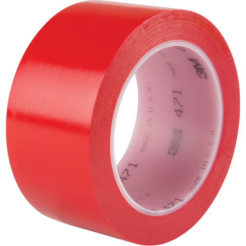 471 Vinyl Tape, 50.8 mm (2") W x 32.9 m (108') L, 5.3 mils, Red Waymarc Industries Inc