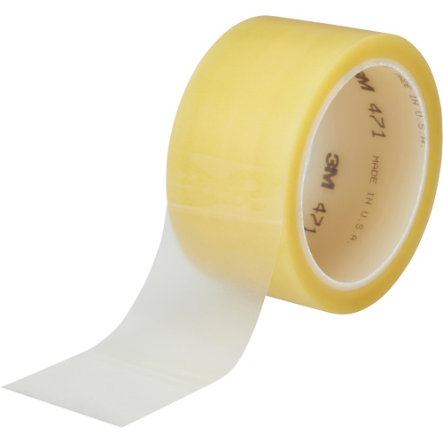 Ruban en vinyle 471, 38 mm (1-1/2") la x 32,9 m (108') lo, 5,3 mils, Transparent Waymarc Industries Inc