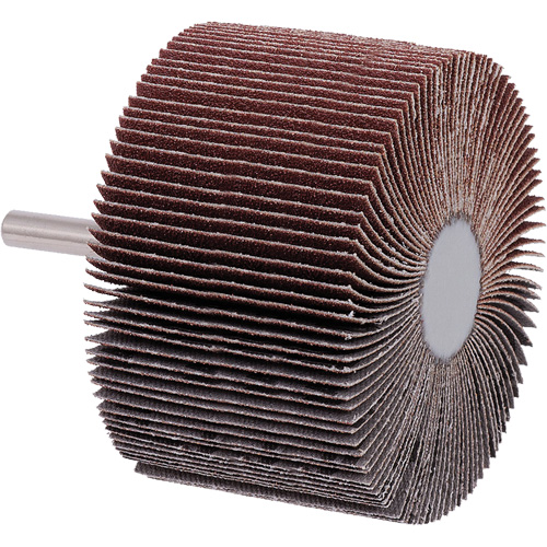 Mounted Flap Wheel, A80 Grit, 3" x 2" x 1/4" Waymarc Industries Inc