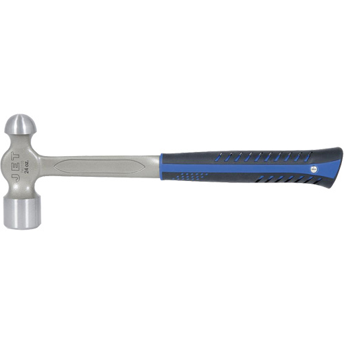 JSBP-24 Super Heavy-Duty All-Steel Ball Pein Hammer, 24 oz. Head Weight, Polished Face, Solid Steel Handle Waymarc Industries Inc