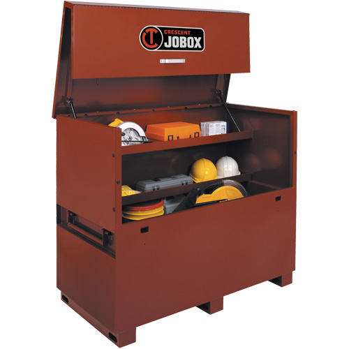 Long Piano Box, 60" W x 30-1/2" D x 50" H, Black/Orange Waymarc Industries Inc