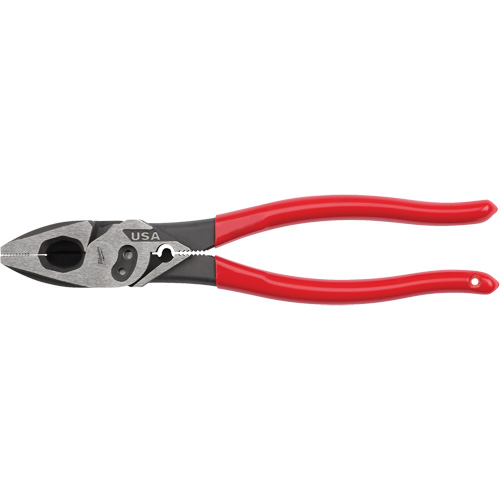 Lineman's Dipped Grip Pliers with Crimper & Bolt Cutter Waymarc Industries Inc