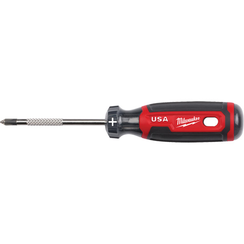 Phillips Screwdriver, #1 Tip, Round, 170 mm L, Cushion Grip Handle Waymarc Industries Inc