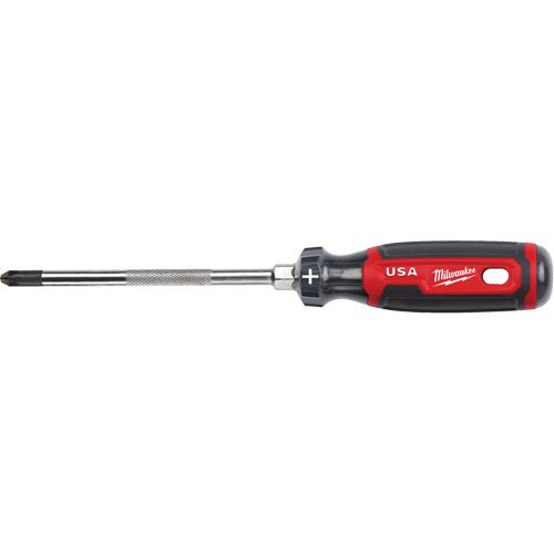 Tournevis Phillips, Tige de #3, Ronde, 279 mm lo, Prise en Coussin&eacute;e Waymarc Industries Inc