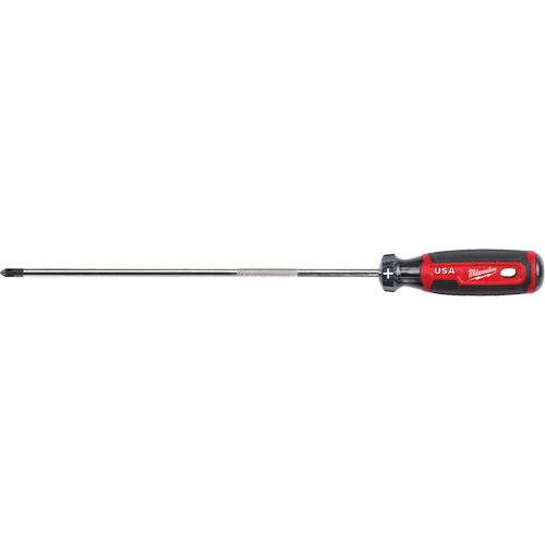 Tournevis Phillips, Tige de #2, Ronde, 363 mm lo, Prise en Coussin&eacute;e Waymarc Industries Inc