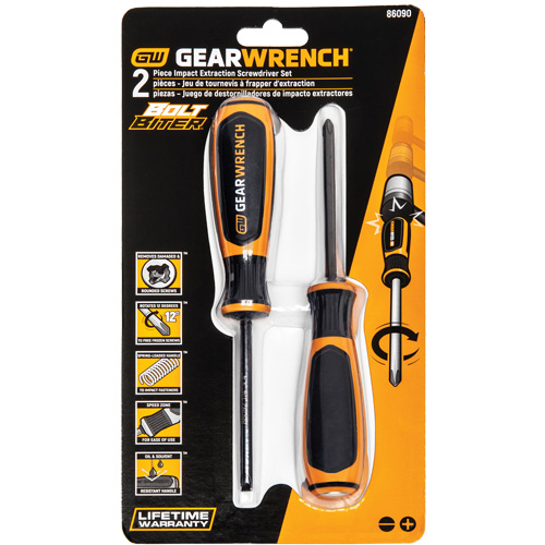 Jeu de tournevis &agrave; double extraction de mati&egrave;re Bolt Biter, 2 mcx Waymarc Industries Inc
