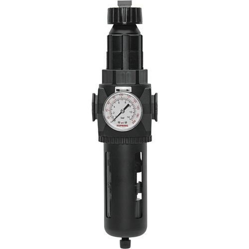 Modulair 400 Filter/Regulator with Manual Drain, 3/4" NPT, 200 psi, 9.1 fl. oz. Capacity Waymarc Industries Inc