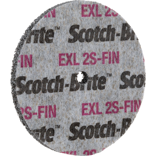 Meule homog&egrave;ne Scotch-Brite EXL, 3" x 1/2", Arbre de 1/4" Waymarc Industries Inc