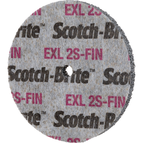 Meule homog&egrave;ne Scotch-Brite EXL, 3" x 1/2", Arbre de 1/4" Waymarc Industries Inc