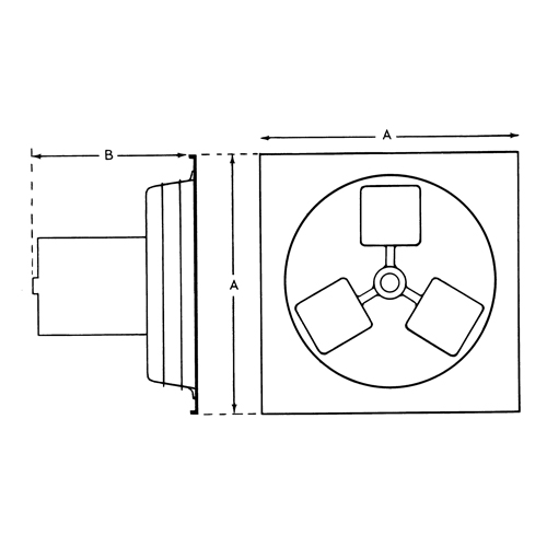 Exhaust Fan 12" 1SP Panel Series Waymarc Industries Inc