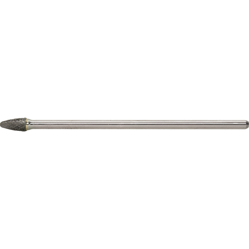 Solid Carbide Burr, SF-1L6, 1/4" Dia., 1/2" Depth of Cut Waymarc Industries Inc