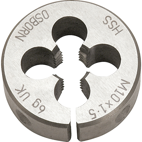 Split Circular Die, M10 X 1.5 Thread, High Speed Steel Waymarc Industries Inc