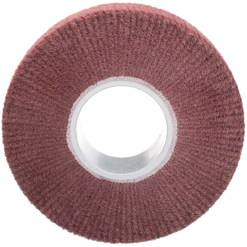 Brosse &agrave; lamelle de finition Scotch-Brite, Oxyde d'aluminium, Grain Fin, 8" x 2" x 3" Waymarc Industries Inc