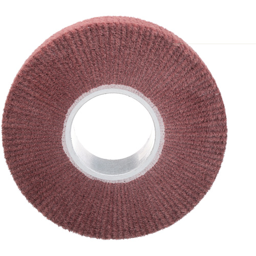 Brosse &agrave; lamelle de finition Scotch-Brite, Oxyde d'aluminium, Grain Tr&egrave;s fin, 8" x 2" x 3" Waymarc Industries Inc