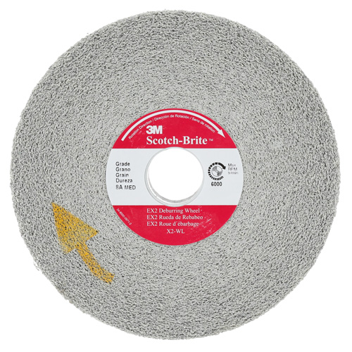 Scotch-Brite EXL Deburring Wheel, 6" x 1", 1"-8 Arbor, 1, Aluminum Oxide Waymarc Industries Inc