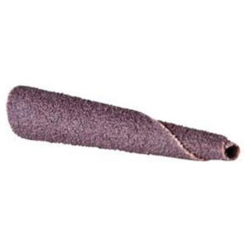 Cartouche de bande abrasive conique ALO, 120 Grain, 5/16" dia., Oxyde d'aluminium, 1-1/2" lo, 1/4" Dimension de l'arbre Waymarc Industries Inc