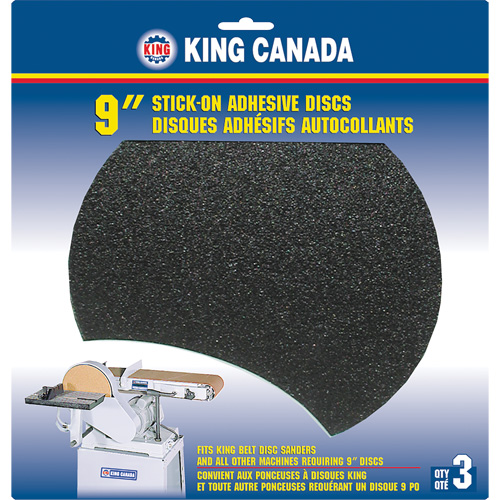 Wood Sanding Disc, 9" Dia., 60 Grit Waymarc Industries Inc