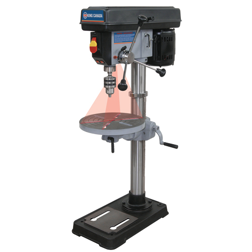 Perceuses &agrave; colonne avec laser, 13", Mandrin 5/8", 3670 tr/min Waymarc Industries Inc