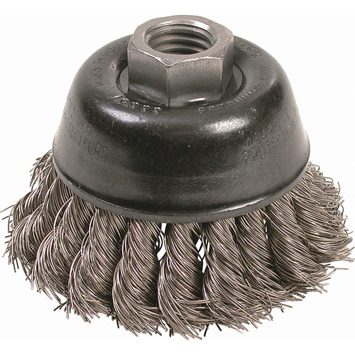 Brosses-boisseau &agrave; fils nou&eacute;s - Petites rectifieuses &agrave; grande vitesse, 2-3/4" dia. x 5/8"-11 arbre Waymarc Industries Inc