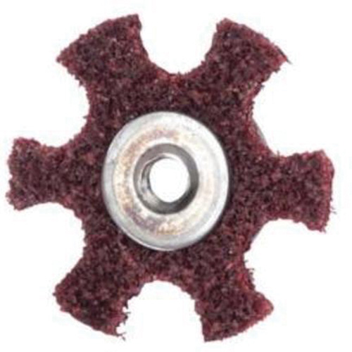 Abrasotex Surface Preparation Star, 3" Dia., Medium Grit, Aluminum Oxide Waymarc Industries Inc