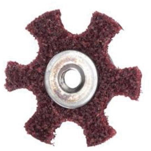 Disque abrasif en forme d'&eacute;toile pour pr&eacute;paration de surface Abrasotex , 2" dia., Grain Moyen, Oxyde d'aluminium Waymarc Industries Inc