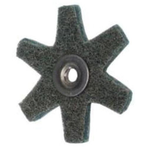 Disque abrasif en forme d'&eacute;toile pour pr&eacute;paration de surface Abrasotex , 2" dia., Grain Tr&egrave;s fin, Oxyde d'aluminium Waymarc Industries Inc