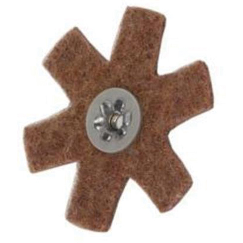 Disque abrasif en forme d'&eacute;toile pour pr&eacute;paration de surface Abrasotex , 3" dia., Grain Cors&eacute;, Oxyde d'aluminium Waymarc Industries Inc