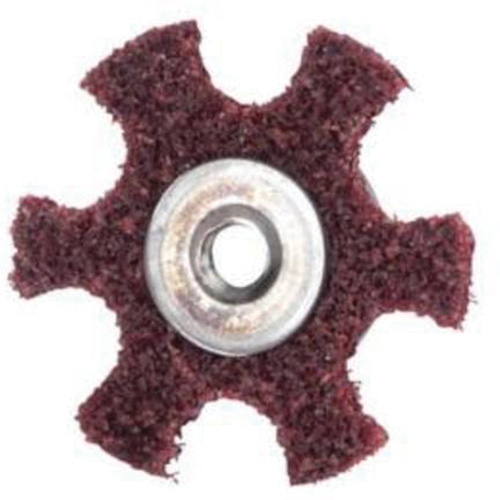 Abrasotex Surface Preparation Star, 4" Dia., Medium Grit, Aluminum Oxide Waymarc Industries Inc