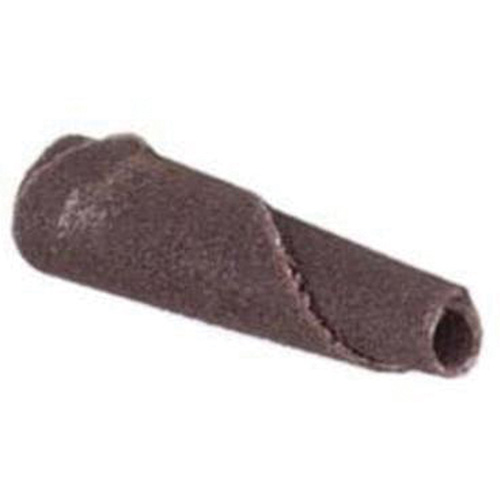 Cartouche de bande abrasive conique ALO, 180 Grain, 3/16" dia., Oxyde d'aluminium, 1" lo, 1/8" Dimension de l'arbre Waymarc Industries Inc