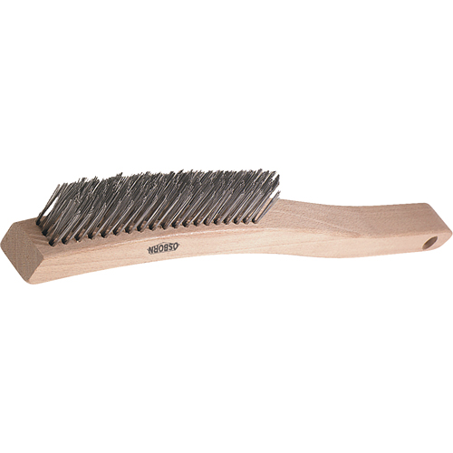 Brosses de grattage &agrave; manche long, garnissage en V, Acier, 3 x 19 rangs de fils, Longueur 13-3/4" Waymarc Industries Inc