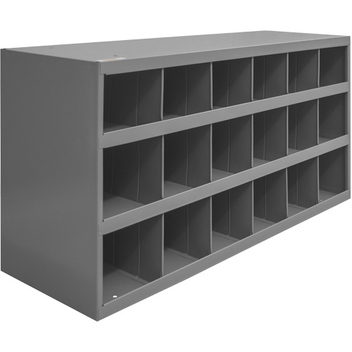 Armoires pour bacs de rangement en acier, 33-3/4" la x 12" p x 19-1/4" h, Gris Waymarc Industries Inc