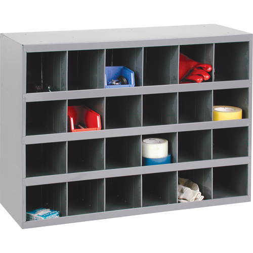 Armoires pour bacs de rangement en acier, 33-3/4" la x 12" p x 23-7/8" h, Gris Waymarc Industries Inc