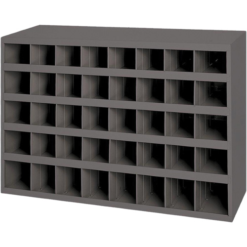 Armoires pour bacs de rangement en acier, 33-3/4" la x 8-1/2" p x 22-1/4" h, Gris Waymarc Industries Inc