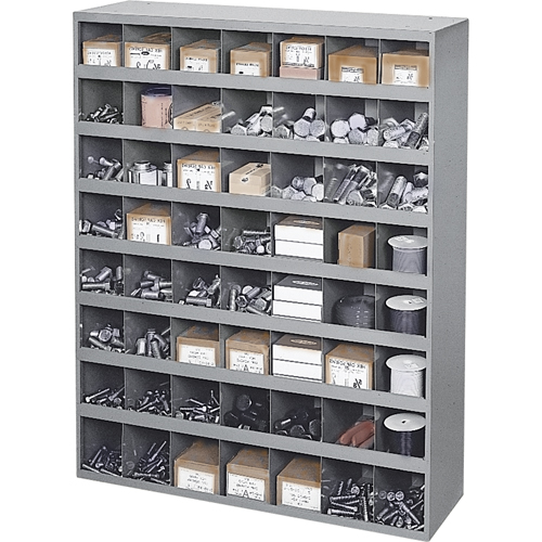 Armoires pour bacs de rangement en acier, 33-3/4" la x 12" p x 42" h, Gris Waymarc Industries Inc