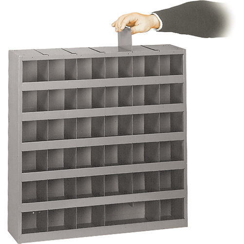 Armoires pour bacs de rangement ajustables, Acier, 36 tiroirs, 23-3/4" x 4-3/4" x 23-3/4", Gris Waymarc Industries Inc