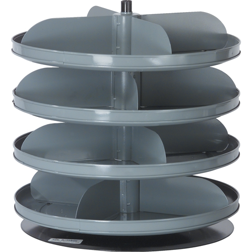 Modules de stockage Rotabin, 60 lb Capacit&eacute; par niveau, 4 Niveau(x), 18-1/2" ha x 17" dia Waymarc Industries Inc