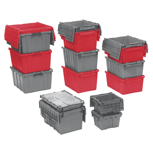 Contenants de distribution Flipak en plastique poly&eacute;thyl&egrave;ne (PE), 15,2" x 10,9" x 9,7", Bleu Waymarc Industries Inc