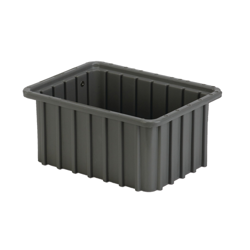 Contenant Divider Box, Poly&eacute;thyl&egrave;ne, 9,8" la x 7,3" p x 5" h, Gris Waymarc Industries Inc