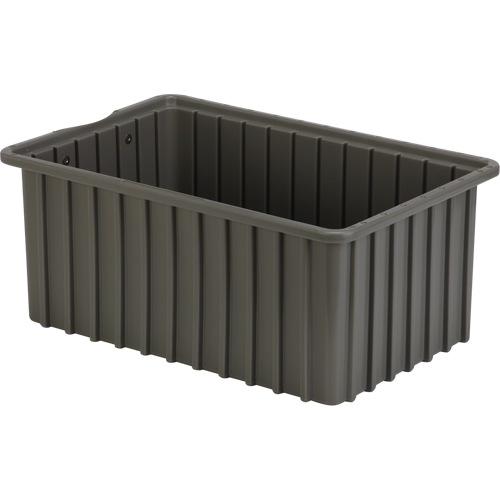 Contenants Divider Box, Poly&eacute;thyl&egrave;ne, 16,5" la x 10,9" p x 7" h, Gris Waymarc Industries Inc