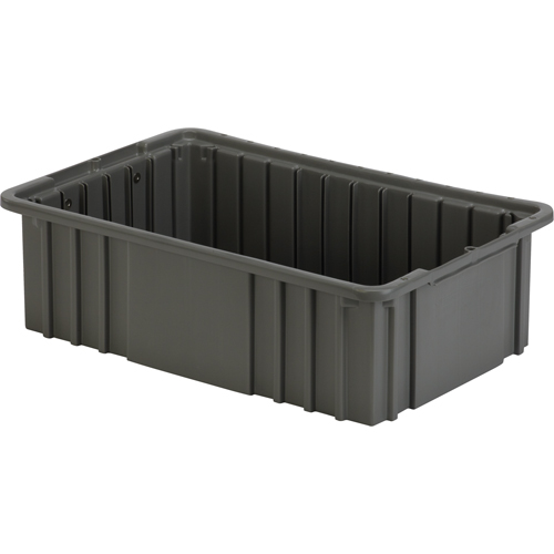 Contenant Divider Box, Poly&eacute;thyl&egrave;ne, 16,5" la x 10,9" p x 5" h, Gris Waymarc Industries Inc